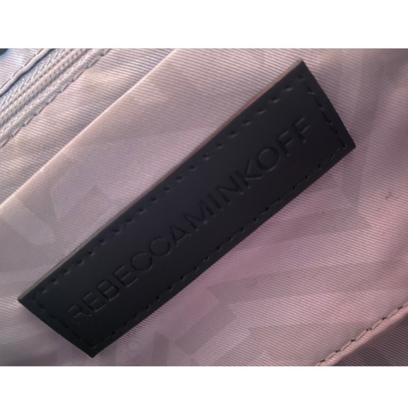 REBECCA MINKOFF WHITE LEATHER CROSSBODY / SHOULDER BAG WITH RAINBOW HARDWARE - Picture 11 of 16